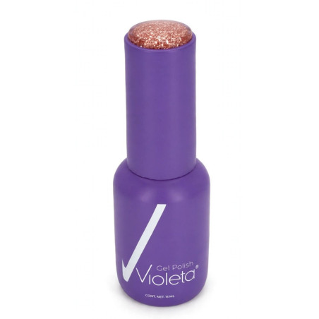 ESMALTE ESCARCHA ORO ROSA P4 VIOLETA