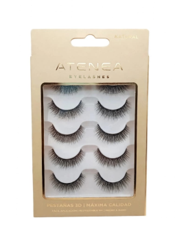 PESTAÑAS X 5 PARES ENTERAS NATURAL 3D FOCUS ATENEA