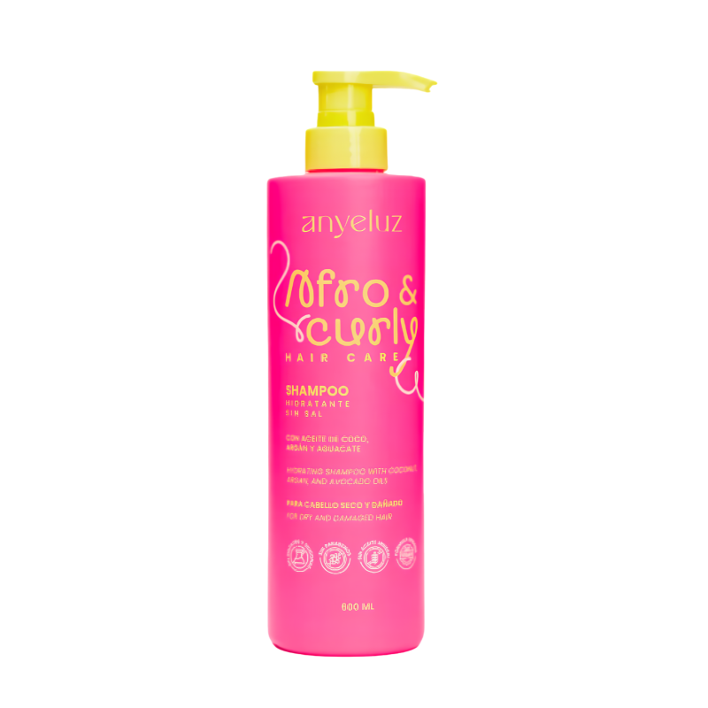 SHAMPO AFRO Y CURLY X 600 ML ANYELUZ