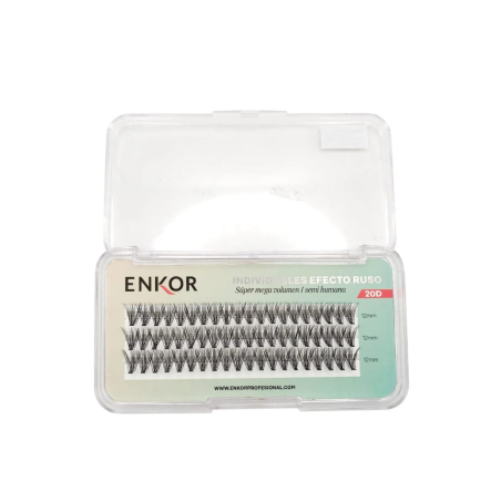 PESTAÑAS 20D MEDIUM 12MM 33004 ENKOR