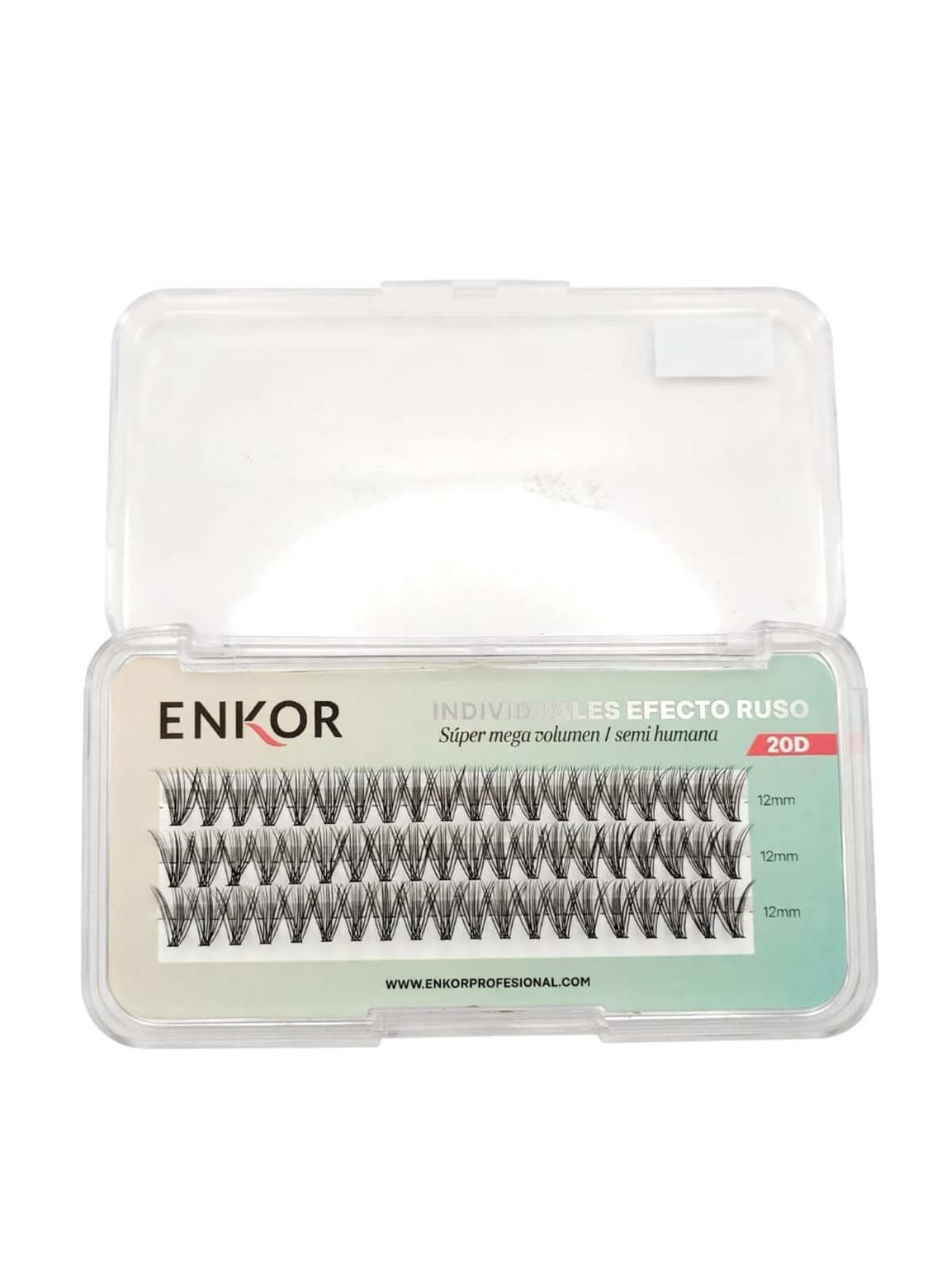PESTAÑAS 20D MEDIUM 12MM 33004 ENKOR