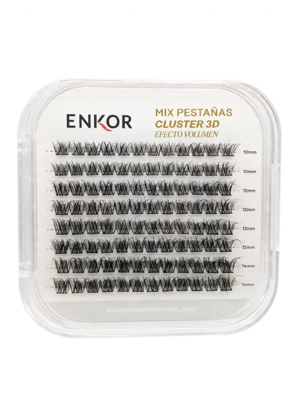 PESTAñAS MIX CLUSTER 3D SIN PEGA EFECTO VOLUMEN 33044 ENKOR
