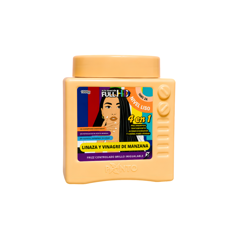 TTO HD 4 EN 1 NIVEL LISO LINAZA Y VINAGRE DE MANZANA X 1000 PONTO