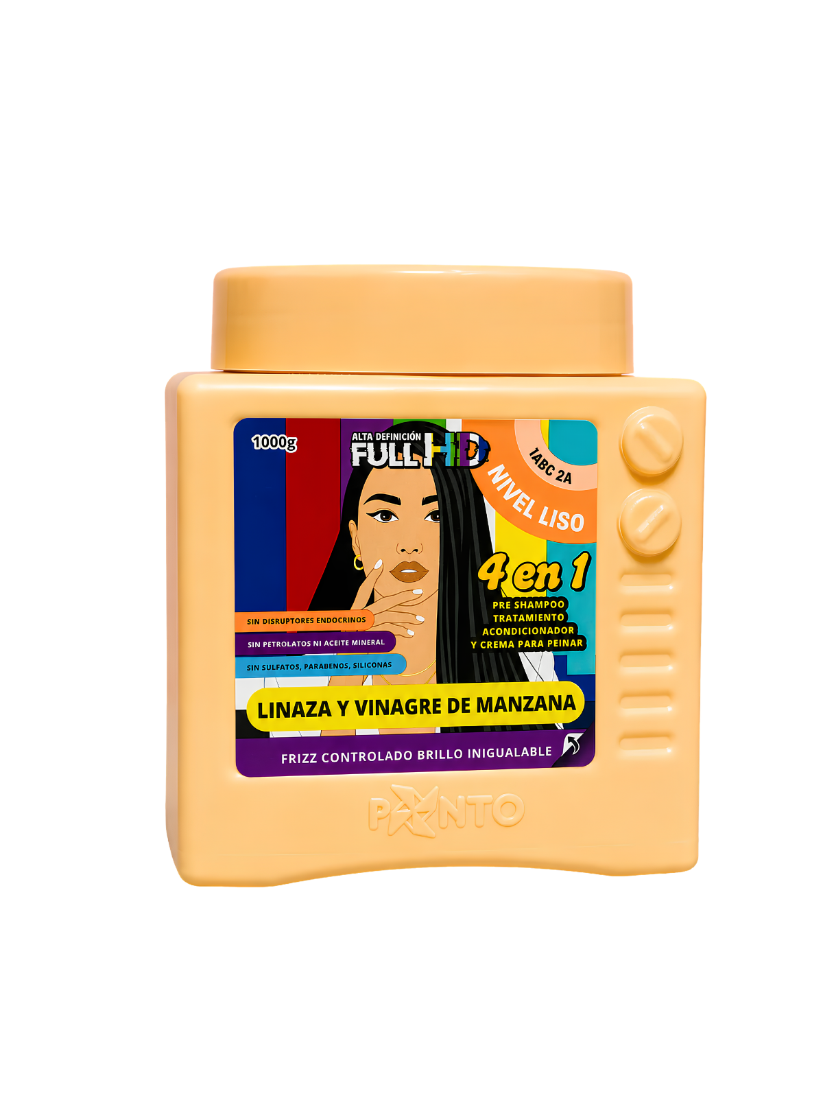 TTO HD 4 EN 1 NIVEL LISO LINAZA Y VINAGRE DE MANZANA X 1000 PONTO