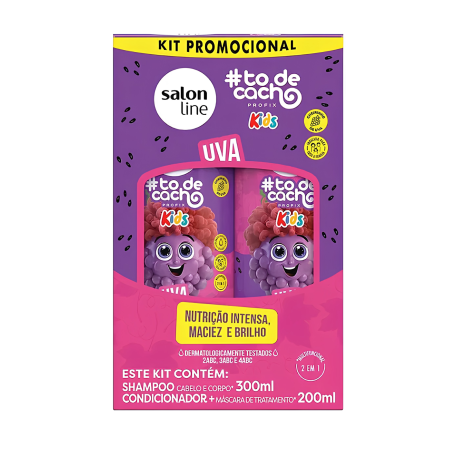 KIT SHAMPO X 300 + ACOND X 200 TO DE CACHO KIDS UVA 32650 SALON LINE