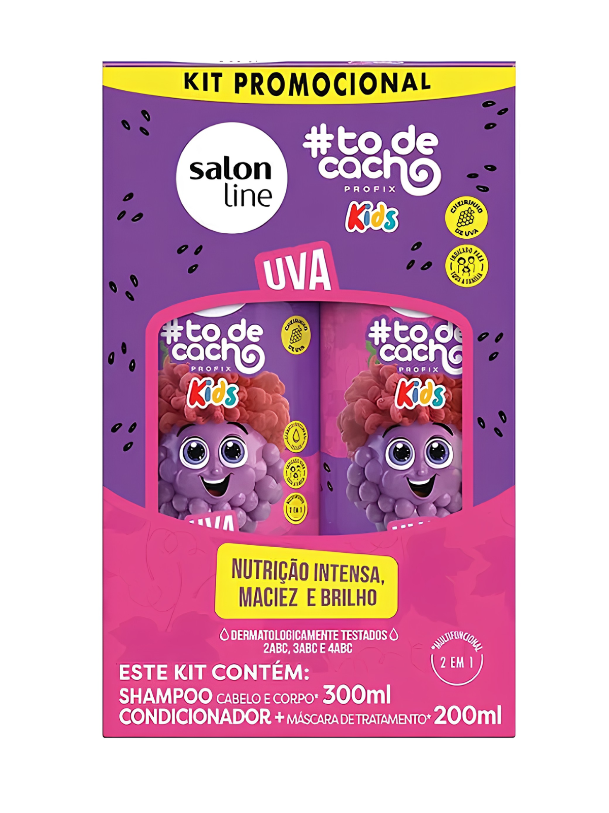 KIT SHAMPO X 300 + ACOND X 200 TO DE CACHO KIDS UVA 32650 SALON LINE