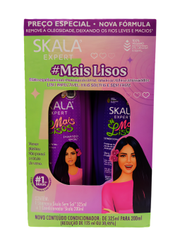 KIT SHAMPO + ACOND SKALA MAIS LISO X 300 ML