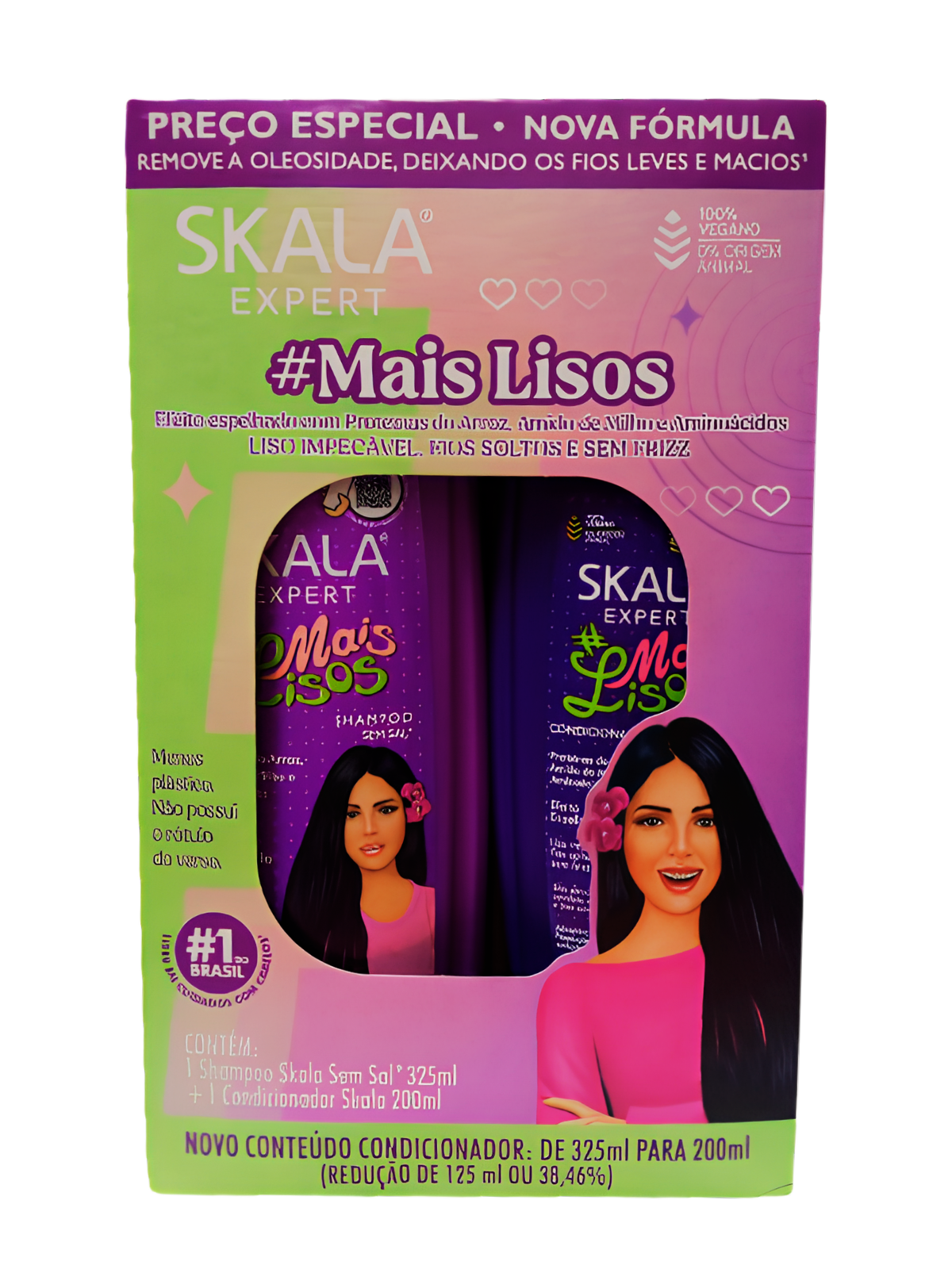 KIT SHAMPO + ACOND SKALA MAIS LISO X 300 ML