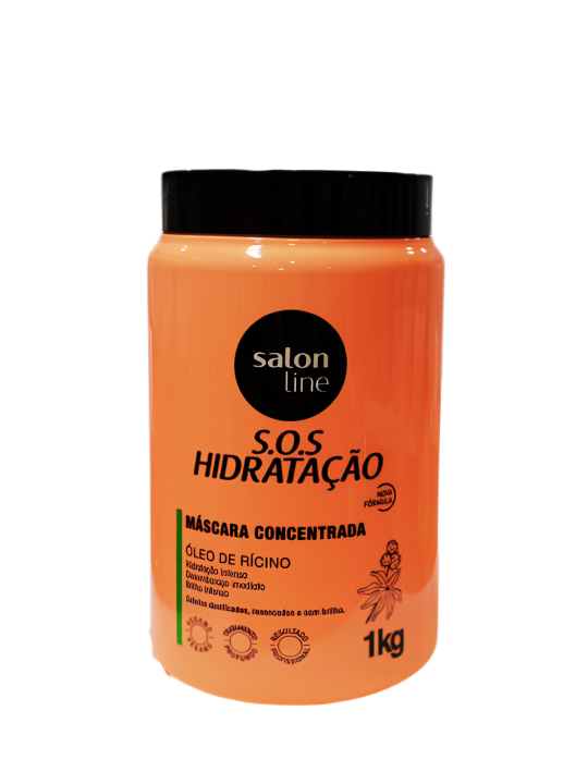 MASK CONCENTRADA SOS HIDRATACION OLEO DE RICINO X 1000 34988 SALON LINE