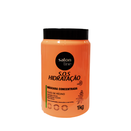 MASK CONCENTRADA SOS HIDRATACION OLEO DE RICINO X 1000 34988 SALON LINE