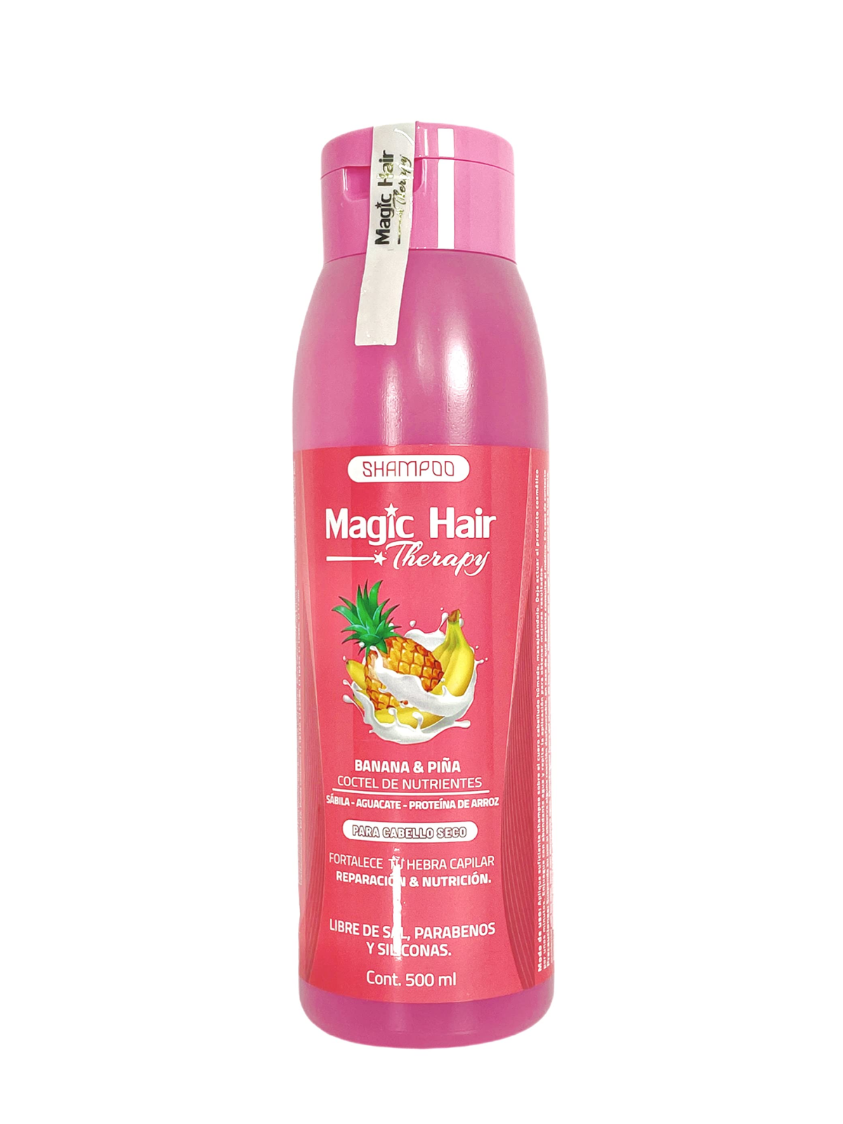 SHAMPO BANANA Y PIñA CABELLO SECO X 500 ML MAGIC HAIR
